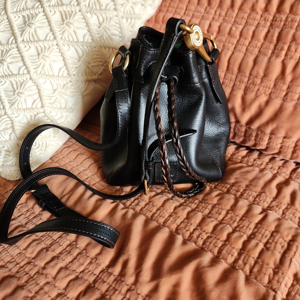 Dooney And Bourke Florentine Mini Hattie In Black
